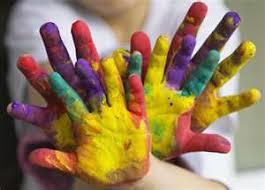 Preschool Painted hands 