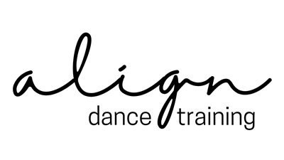 Align studio name in cursive writing