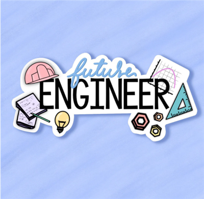 picture of the words future engineer in different colors and shapes