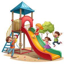 kids playing on playground